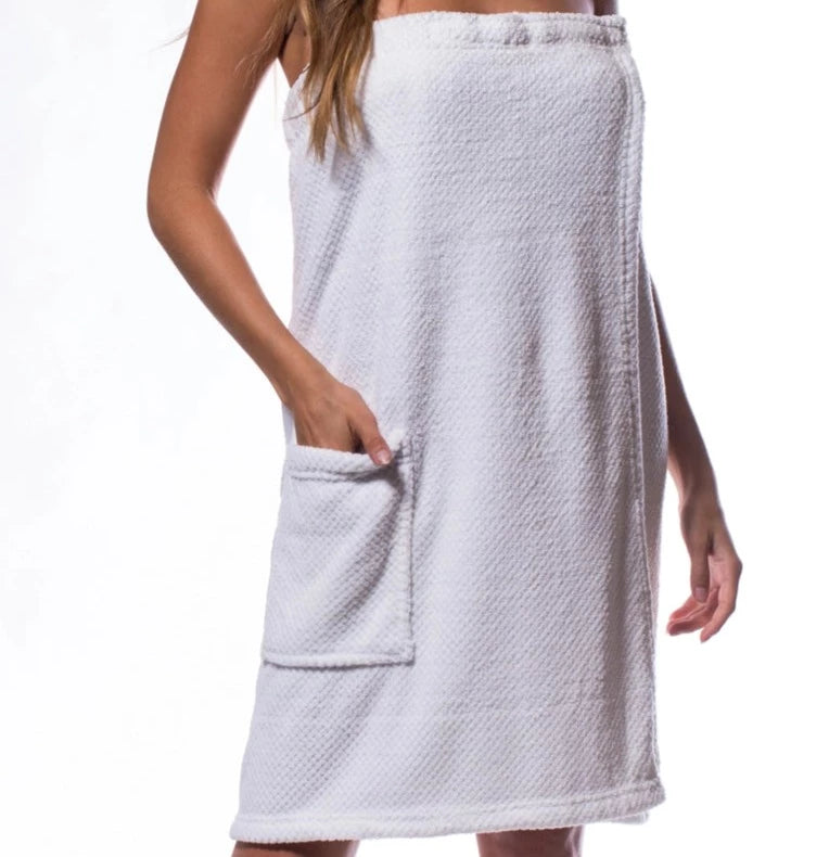 waffle weave Plush Spa Bath Wrap