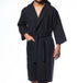 Waffle Hooded Long Square Pattern mens Robe