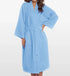Waffle Kimono Long Robe Square Pattern