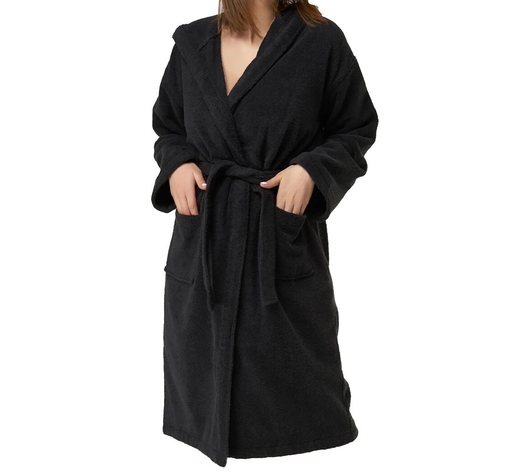 Wholesale Turkish Cotton Heavy Weight Terry Bathrobe with Extra Large Hood