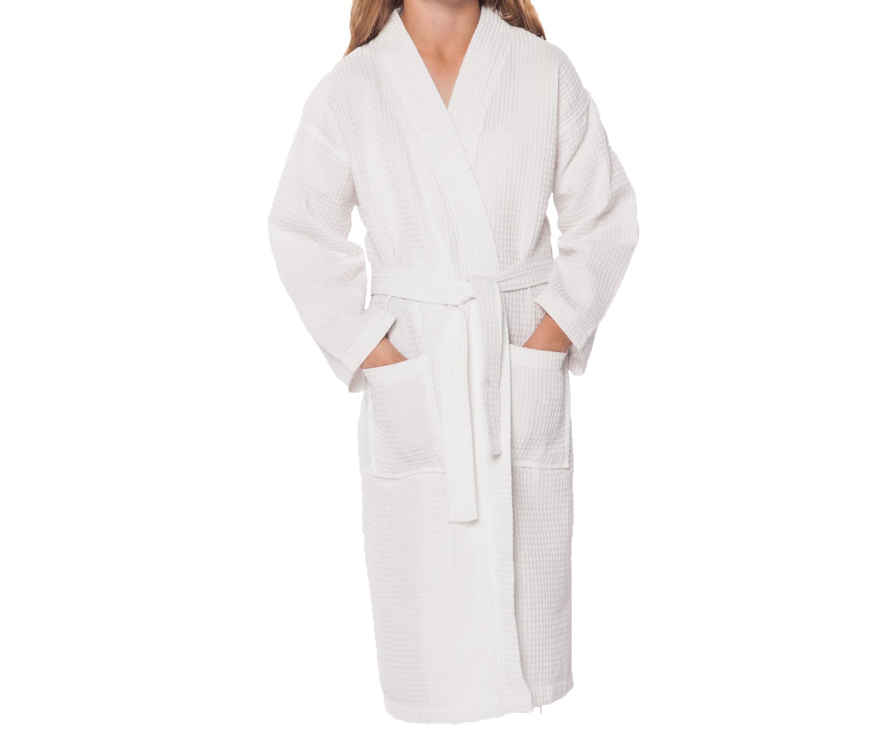 Waffle Weave Luxury Kimono Kids Robe