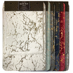 Wholesale 2 Piece Gold Marble Bath Mat Set
