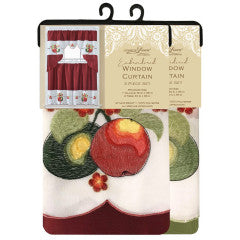 Wholesale farmhouse Embroidered assorted Window Curtain Set