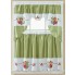 Wholesale farmhouse Embroidered assorted Window Curtain Set