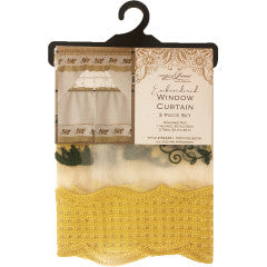 Wholesale Yellow Sunflower design Window Curtain Set
