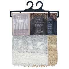 Wholesale everyday flowers Lace Window Curtain Set