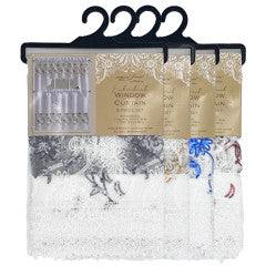Wholesale Embroidered sequin Window Curtain Set