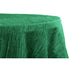 Green Taffeta 132" Round Tablecloth