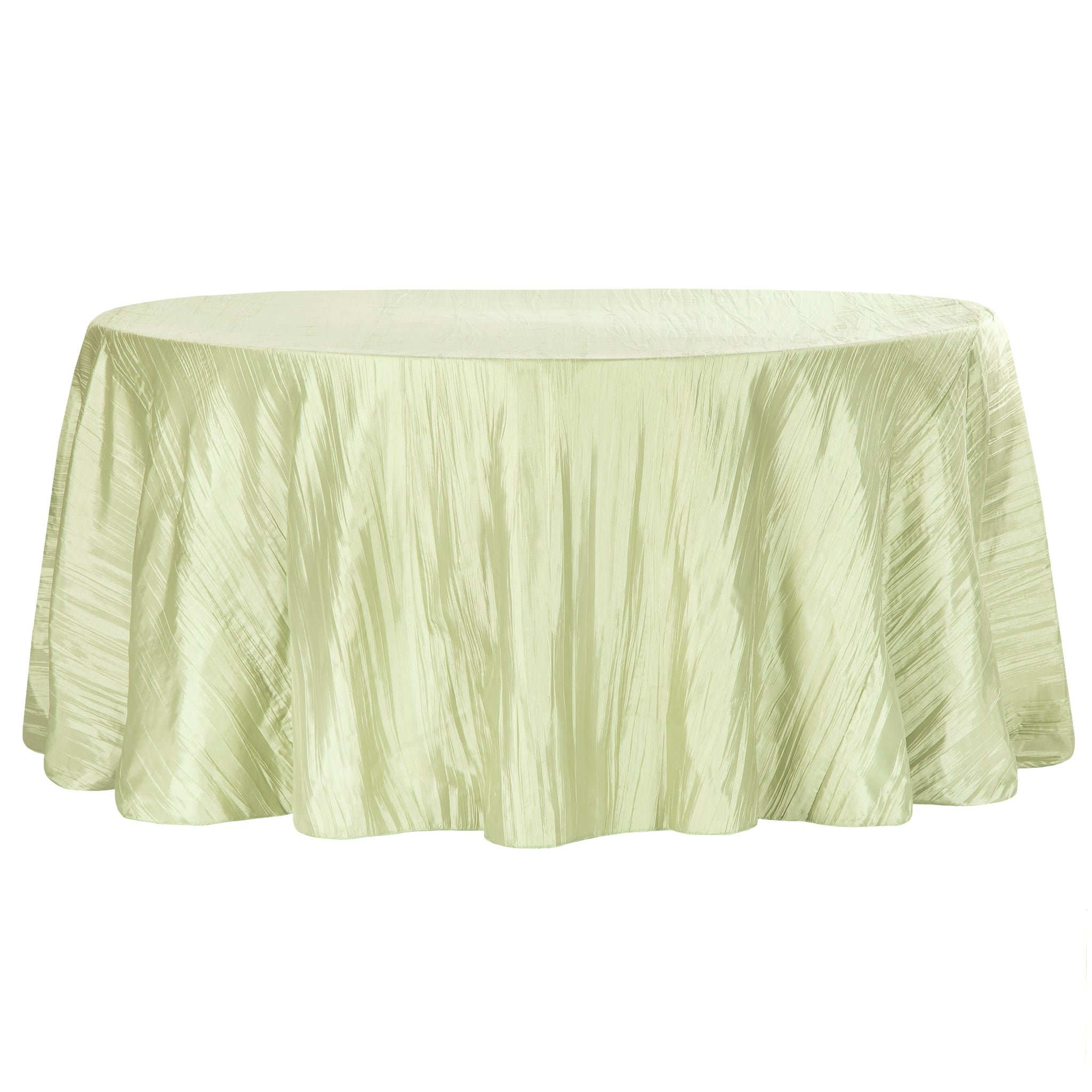 Wholesale Accordion Crinkle Taffeta 120" Round Tablecloth