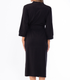 Black Cotton Knit Kimono Robe