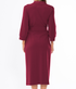 Maroon Cotton Knit Kimono Robe