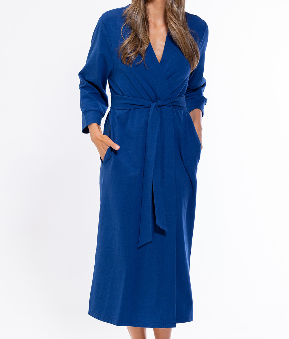 Cotton Knit Kimono Robe