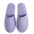 Purple Closed Toe Cotton linen slippers