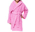 Pink Hooded Terry Bathrobe