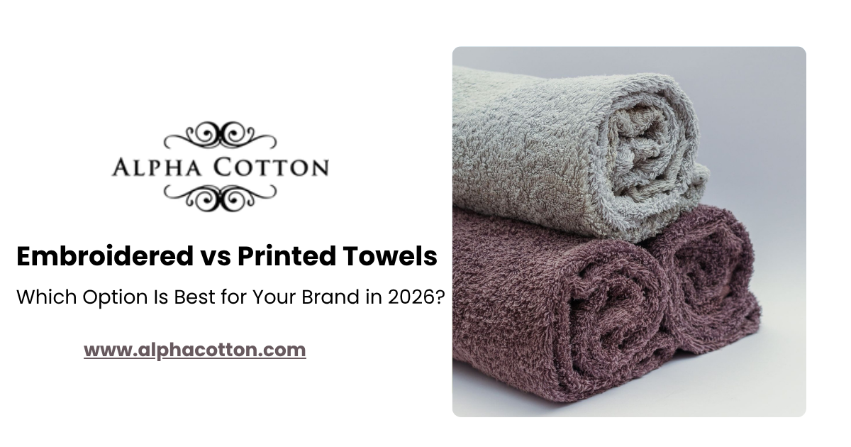 Embroidered vs Printed Towels