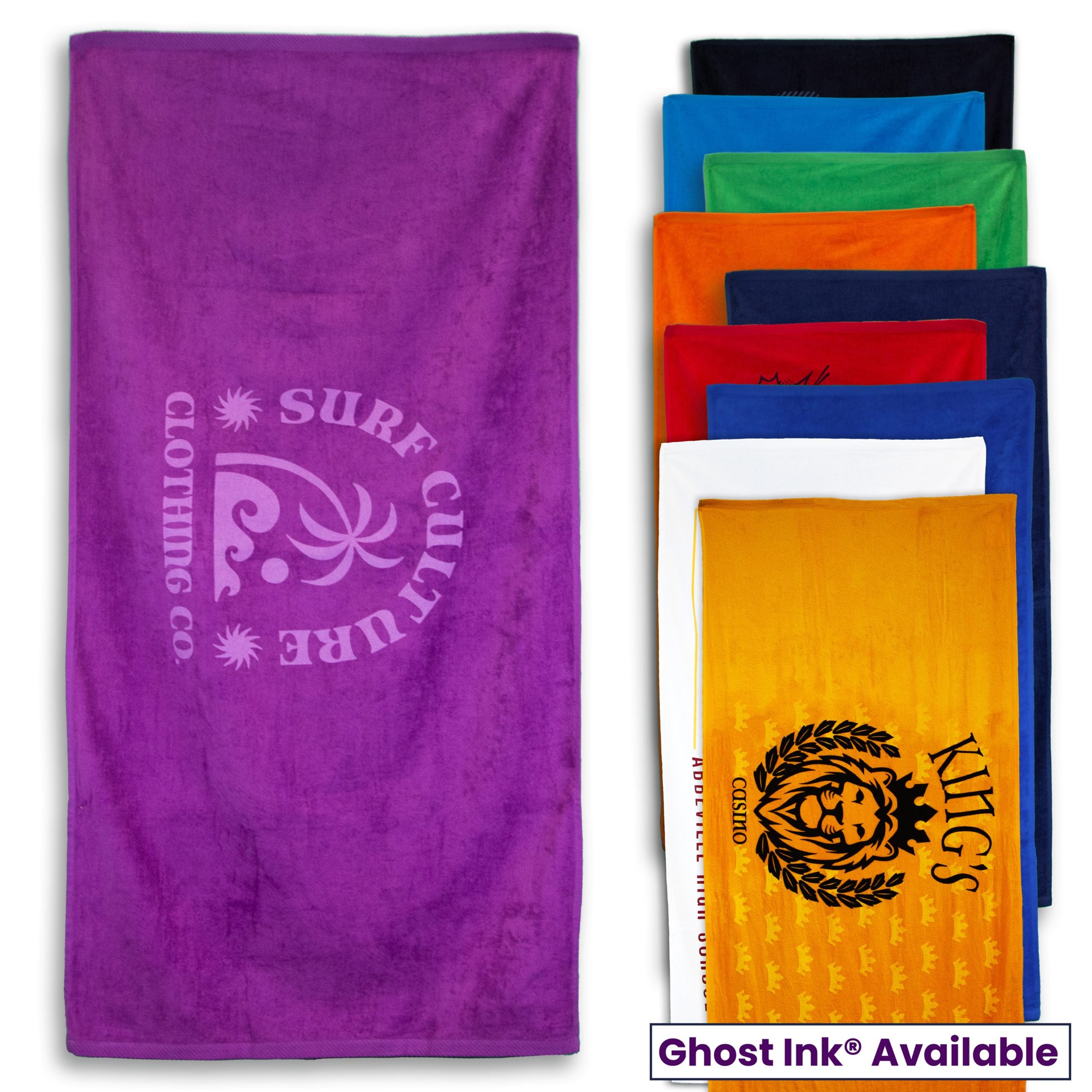 Bulk Logo Printed Jewel Collection Beach Towel