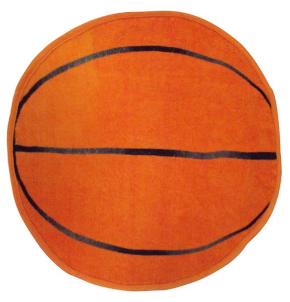 Bulk Premium Fiber Reactive Basketball Shaped Sport Towel