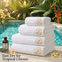 Luxury Hotel & Spa White Towels – 100% Cotton Bath, Hand & Face Towels