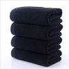 StyleCare Custom Logo 100% Cotton Black Salon Towel for Hairdressing, Barbershop & Spa Use