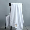 RoyalComfort Luxury 100% Cotton Custom Logo Embroidered Hotel Face Hand Bath Towel Set
