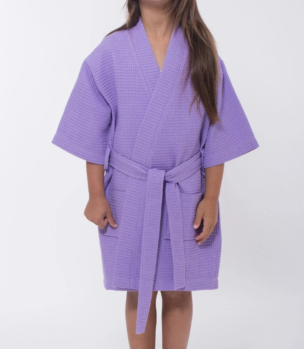 Waffle Kimono Kid's Robes