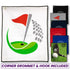 Bulk Personalized Custom Microfiber Waffle Small Golf Towel