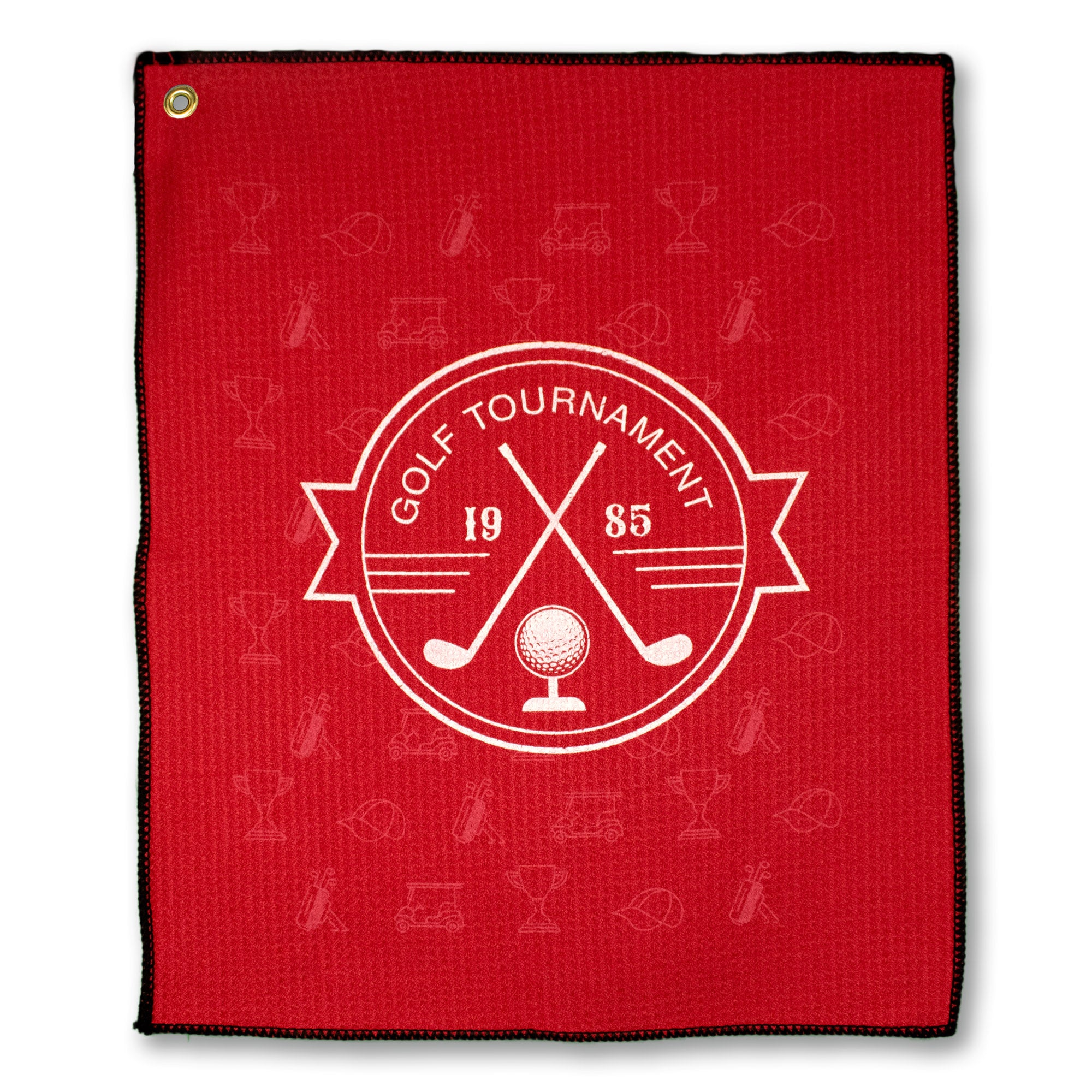 Bulk Personalized Custom Microfiber Waffle Small Golf Towel