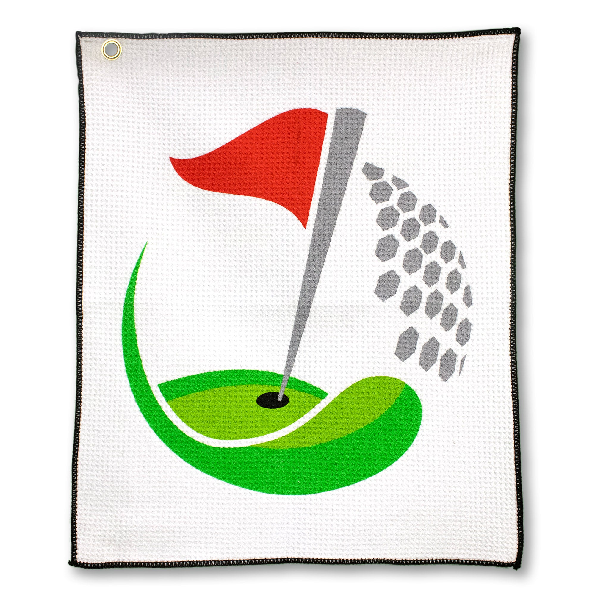 Bulk Personalized Custom Microfiber Waffle Small Golf Towel