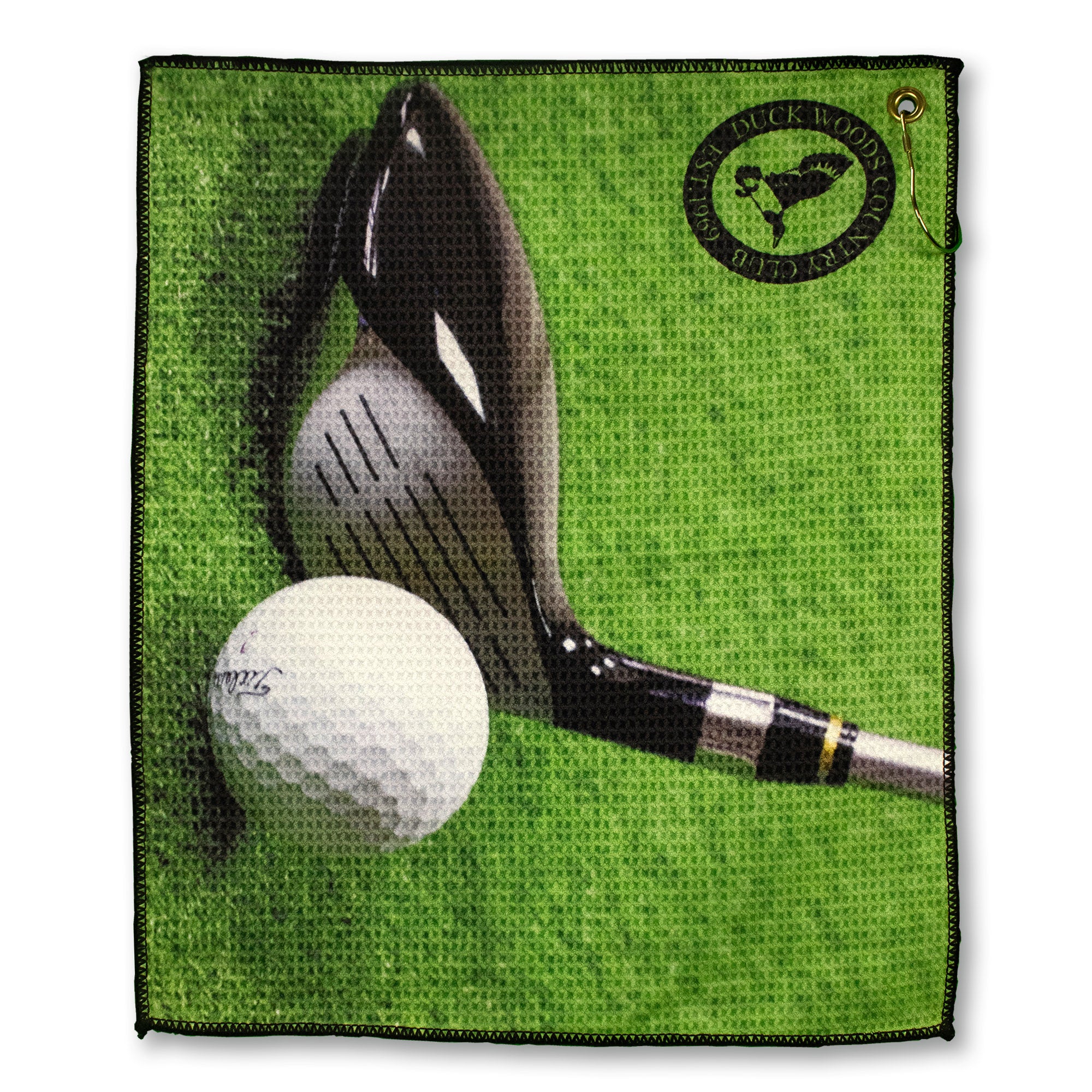 Bulk Personalized Custom Microfiber Waffle Small Golf Towel