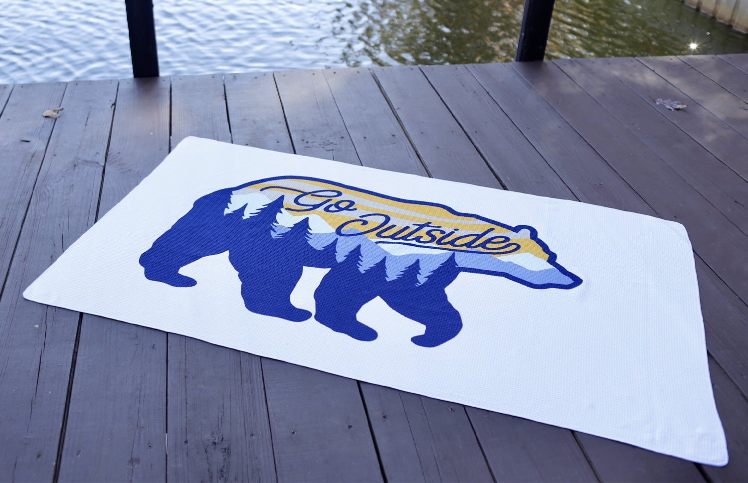 Bulk Promotional Waffle Weave Beach Towel