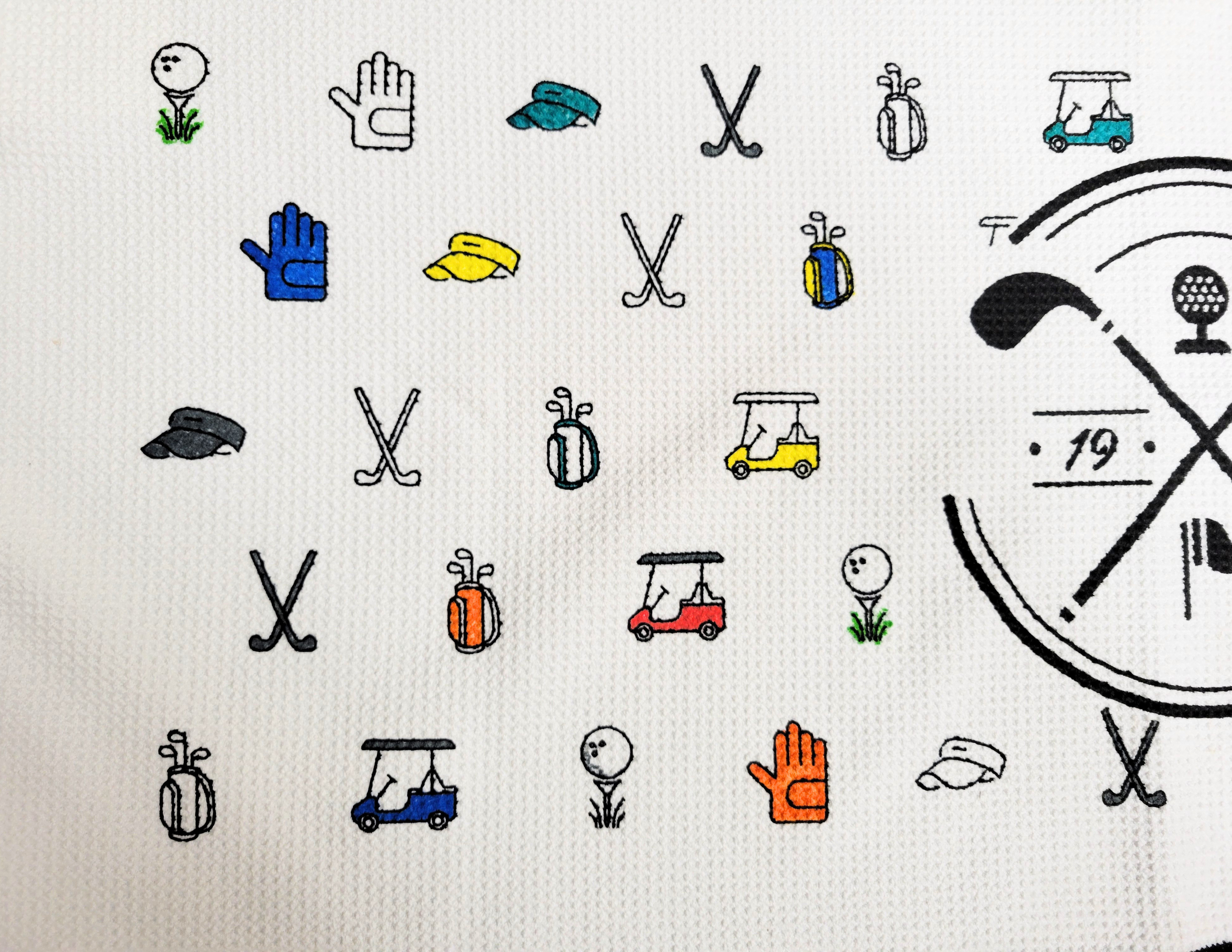 Bulk Embroidered Microfiber Waffle Caddy Towel