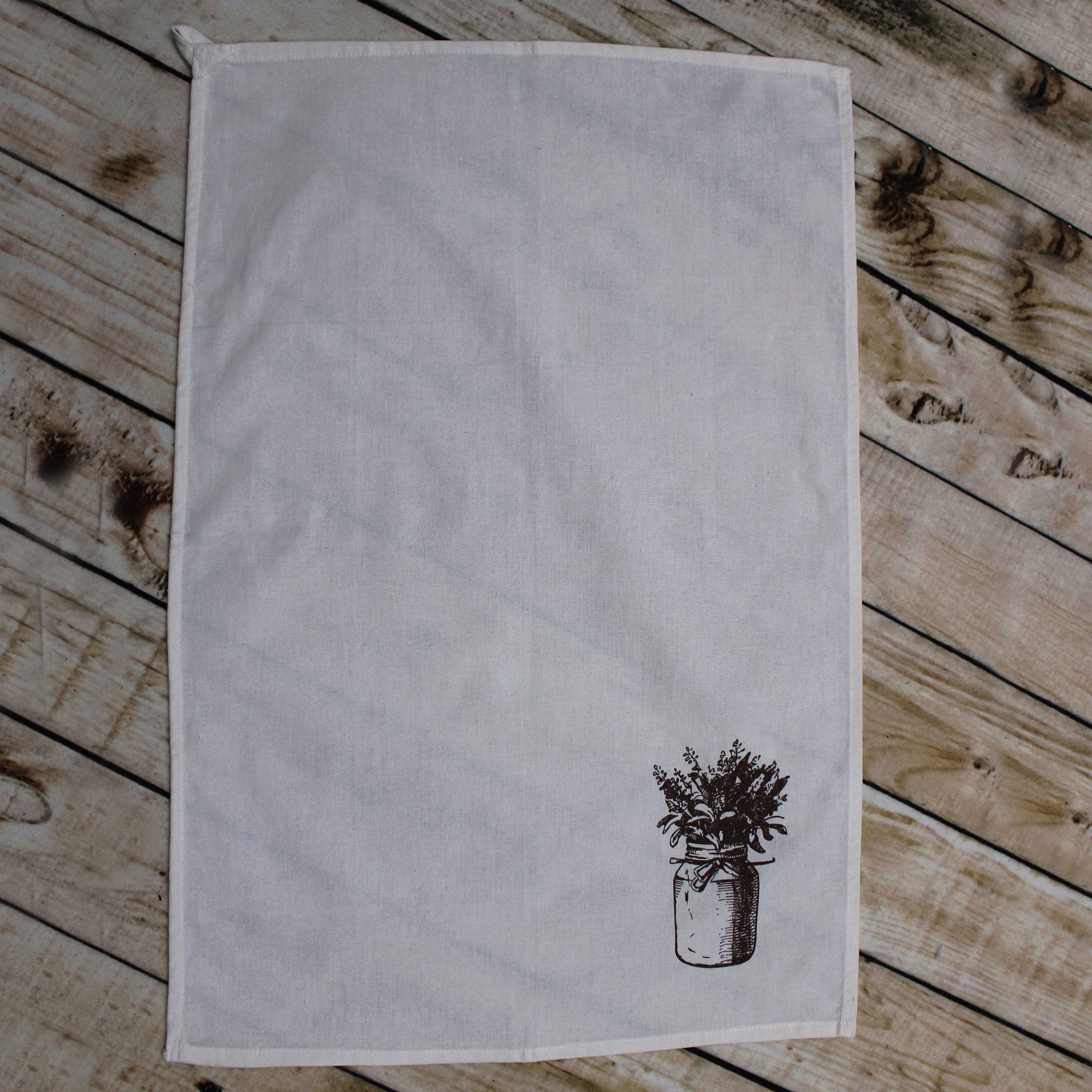 Wholesale Premium Tea Towel Flour Sack With Loop  18×28