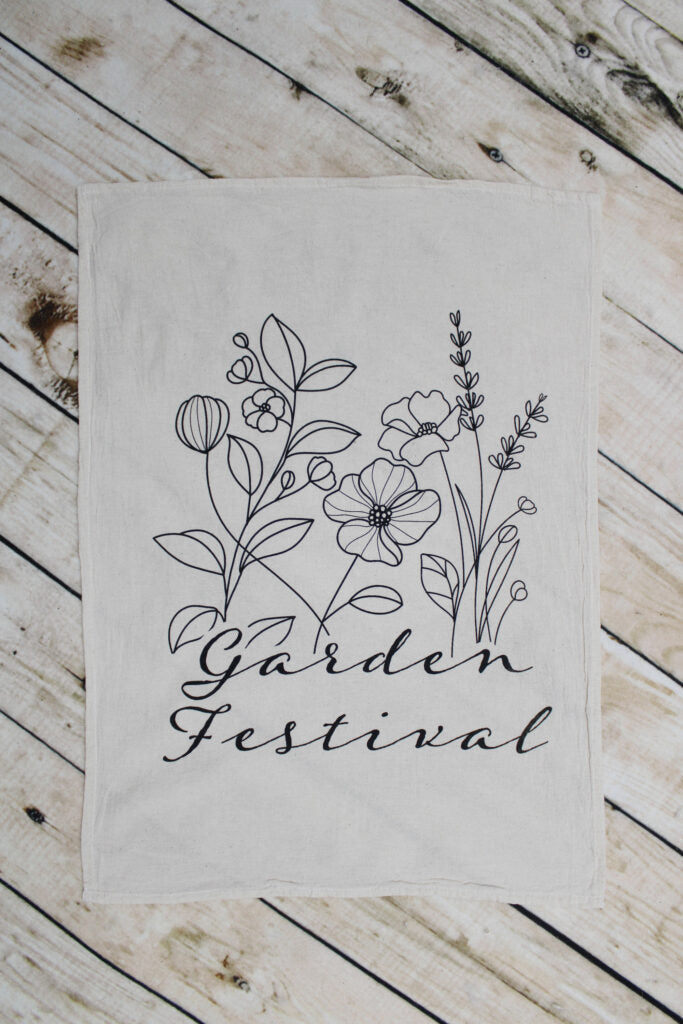 Bulk Personalized Tea Towel Flour Sack 18×22