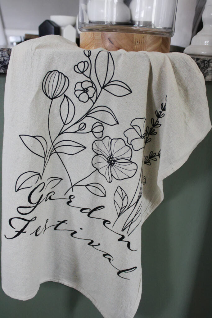 Bulk Personalized Tea Towel Flour Sack 18×22