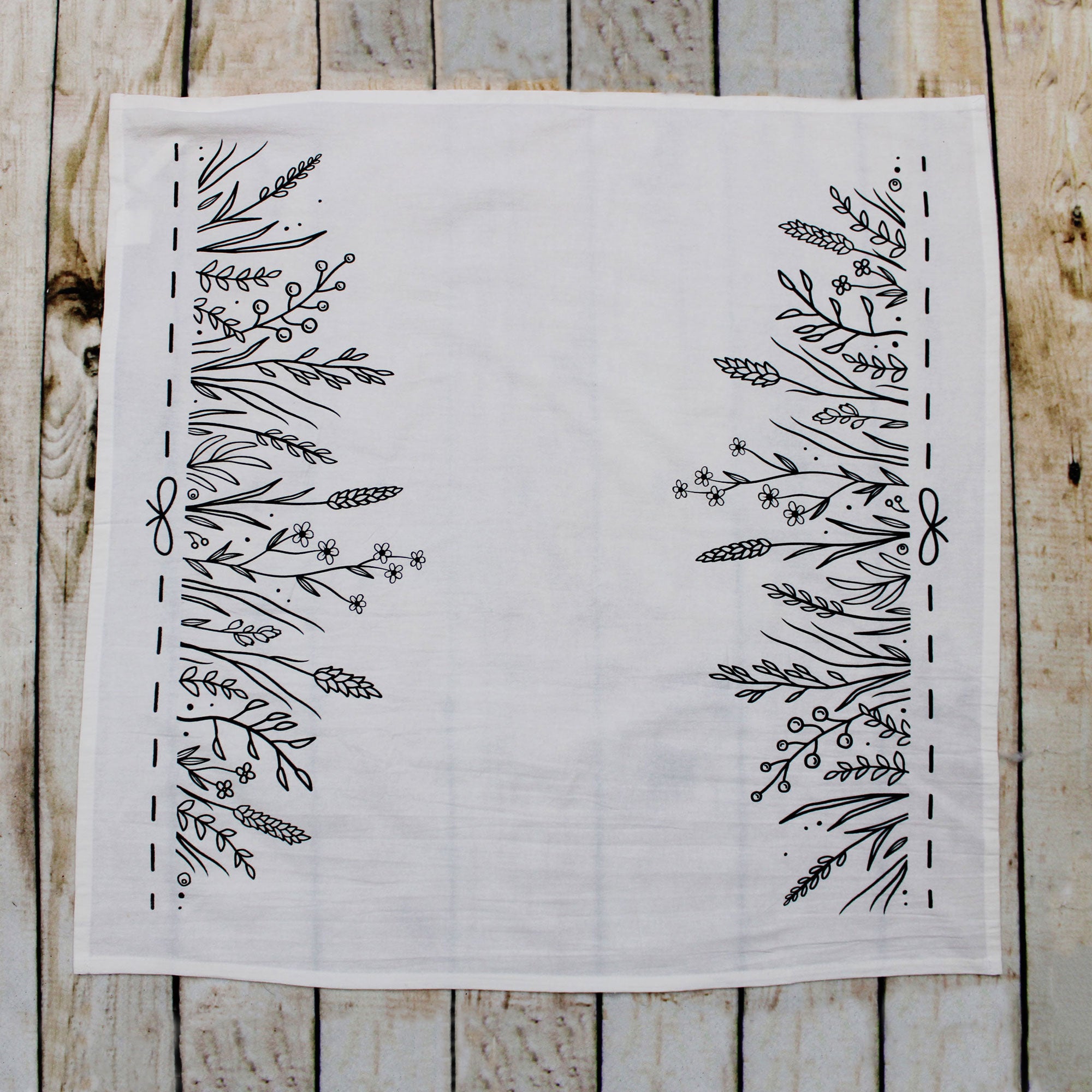 Wholesale Logo Printed Tea Towel Flour Sack  28×29