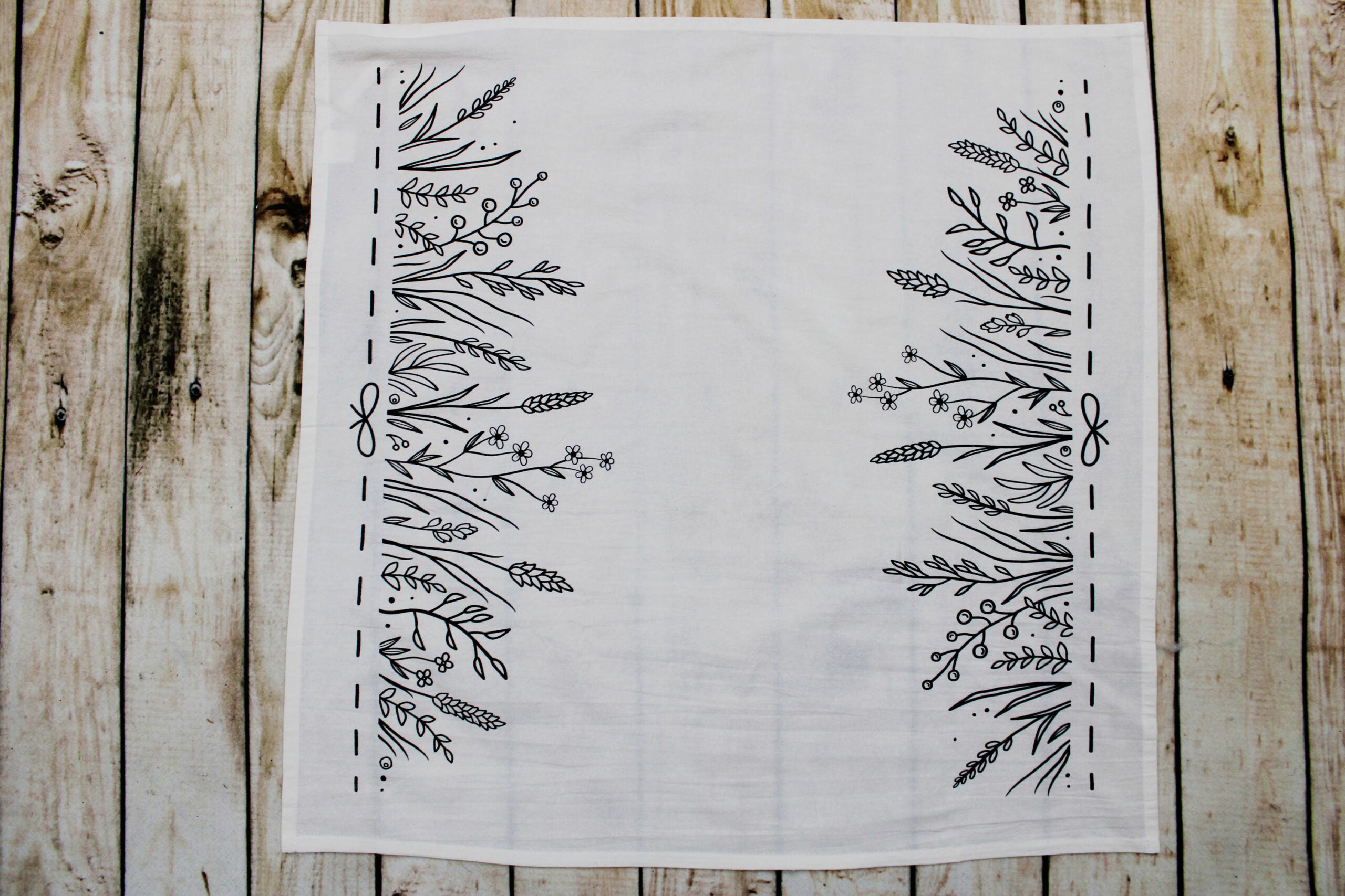 Wholesale Logo Printed Tea Towel Flour Sack  28×29