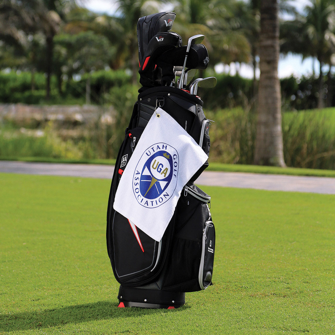 Wholesale Logo Printed Jewel Collection Golf Towel