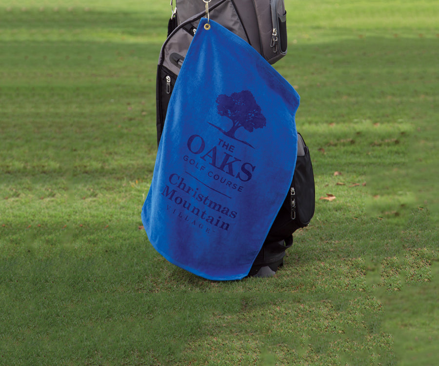 Bulk Branded Platinum Collection Golf Towel With Corner Grommet