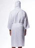 Waffle Hooded Long Square Pattern mens Robe