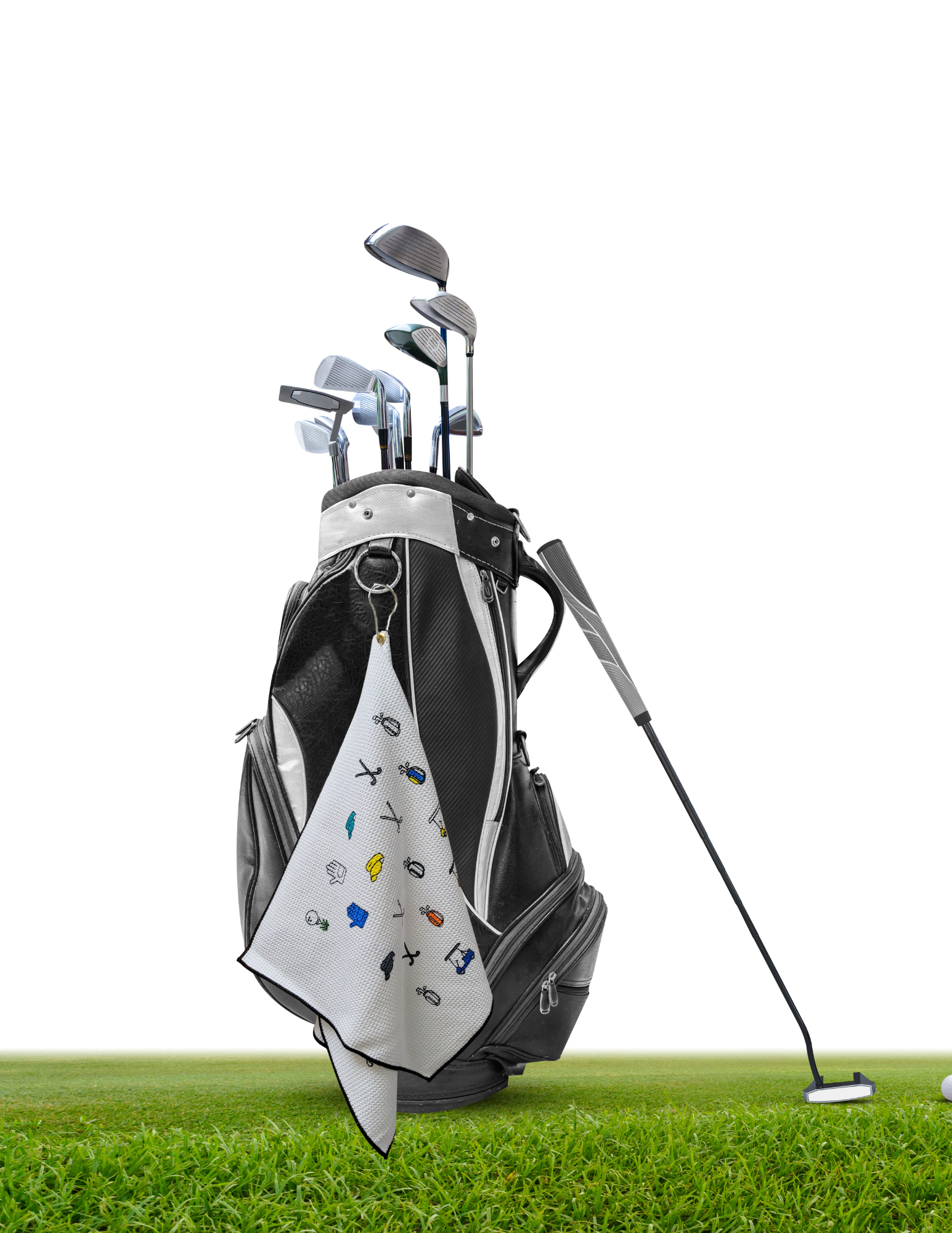 Bulk Premium Microfiber Waffle Small Golf Towel