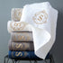 Elite Customized Logo White 100% Cotton Hotel Hand & Bath Towel Set for Hotels & Spas