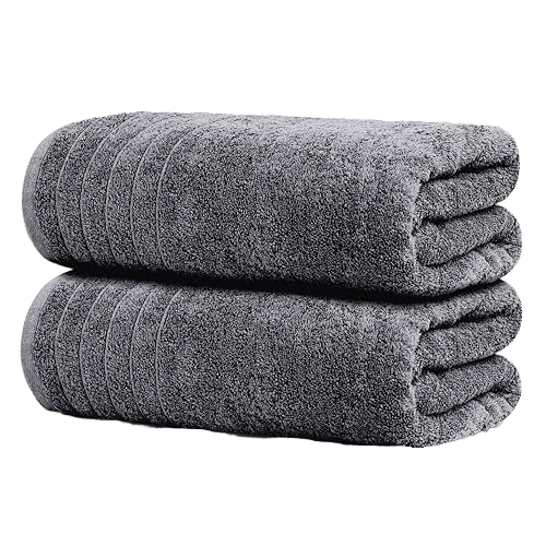 Premium Cotton Hotel Towel Set with German Embroidery Logo and Satin Border