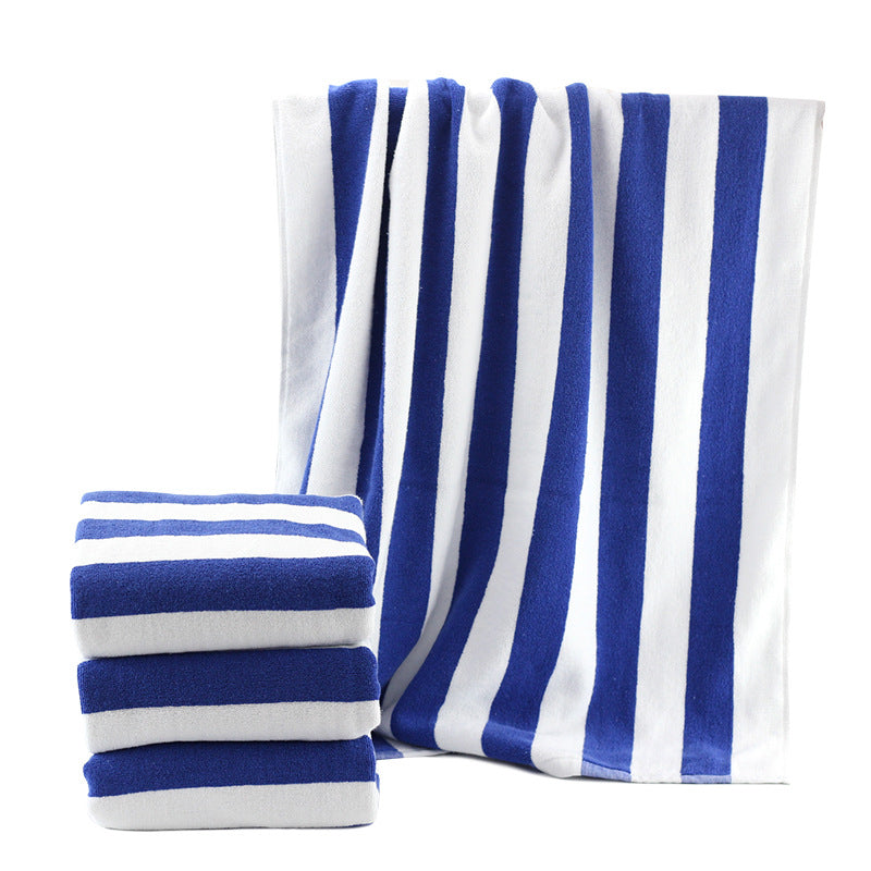 Sunscape Luxury 100% Cotton Absorbent Large Size Striped Beach Pool Turkish Towel
