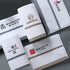 AquaLuxe Custom Embroidered Logo White 100% Cotton Luxury Hotel Bath Face & Hand Towel Set