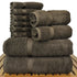 Premium Cotton Hotel Towel Set with German Embroidery Logo and Satin Border