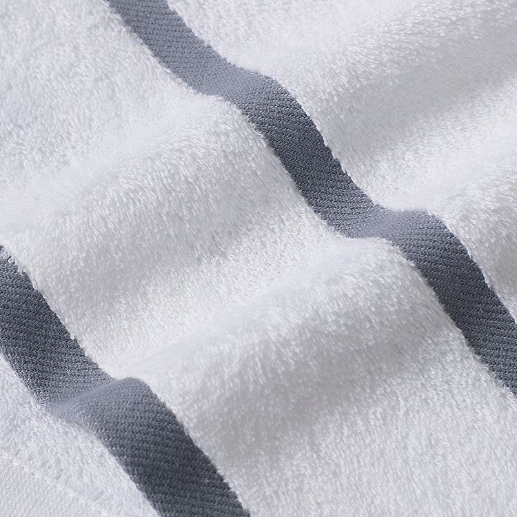 AquaLuxe Custom Embroidered Logo White 100% Cotton Luxury Hotel Bath Face & Hand Towel Set