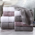 Premium Cotton Hotel Towel Set with German Embroidery Logo and Satin Border