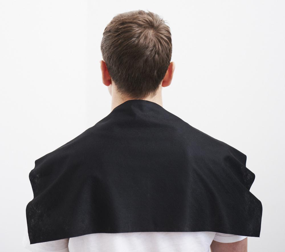 StyleCare Custom Logo 100% Cotton Black Salon Towel for Hairdressing, Barbershop & Spa Use