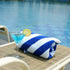 OceanBreeze Premium Custom 100% Cotton Foldable Soft Sand Free Travel Beach Towel