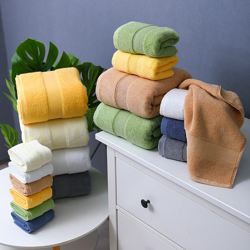 PureSoft 100% Cotton Luxury White Terry Bath & Hand Towel Set for Hotels, Spas & Home